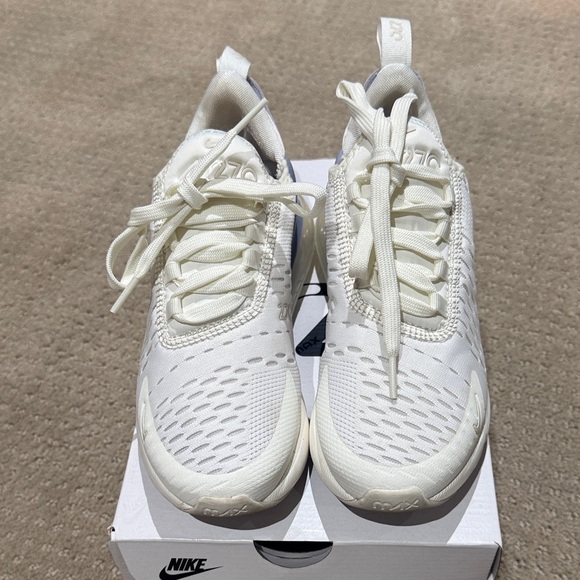 Nike Air Max 270 White and Lavender Sneakers - Picture 2 of 5